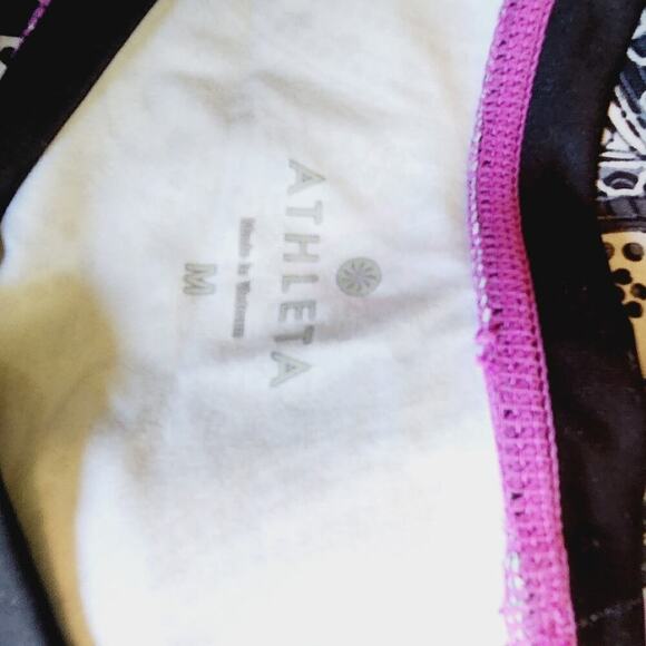 ATHLETA PINK & GRAY ATHLETIC LONG SLEEVE SIZE MED - Picture 5 of 8